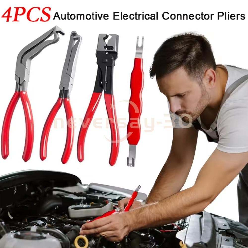 4PCS Electrical Disconnect Pliers 60° Automotive Electrical Connector Separator
