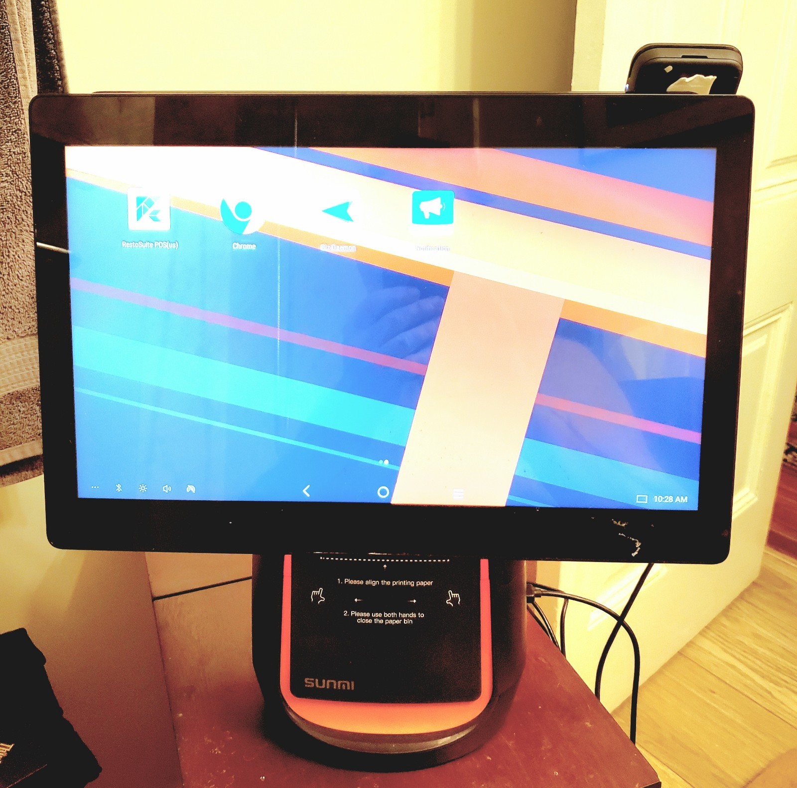 Sunmi T2 L1563 POS 15.6 inch Dual POS Touch Terminal Built in Receipt Printer