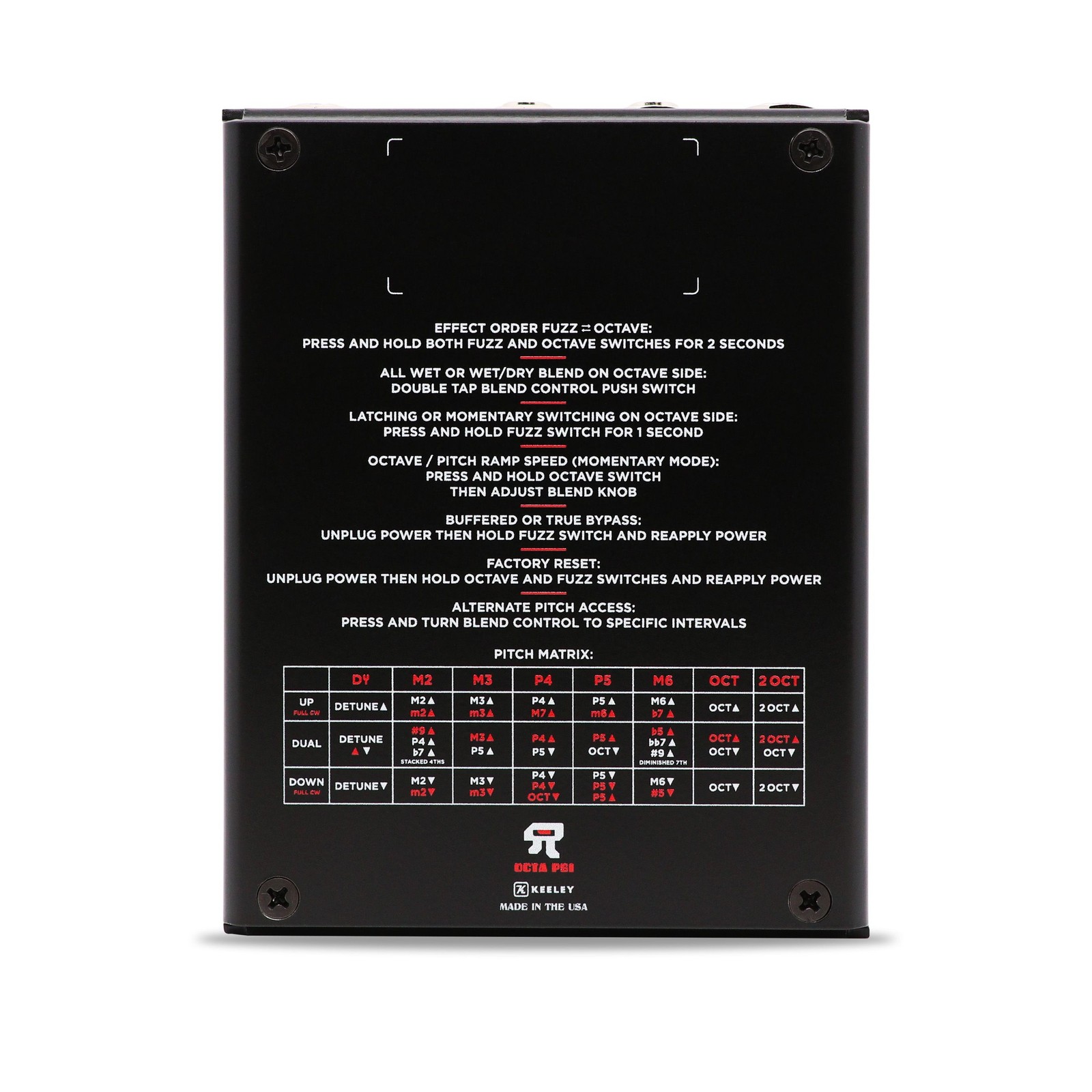 Keeley Octa Psi - Transfigurating Fuzz - Black