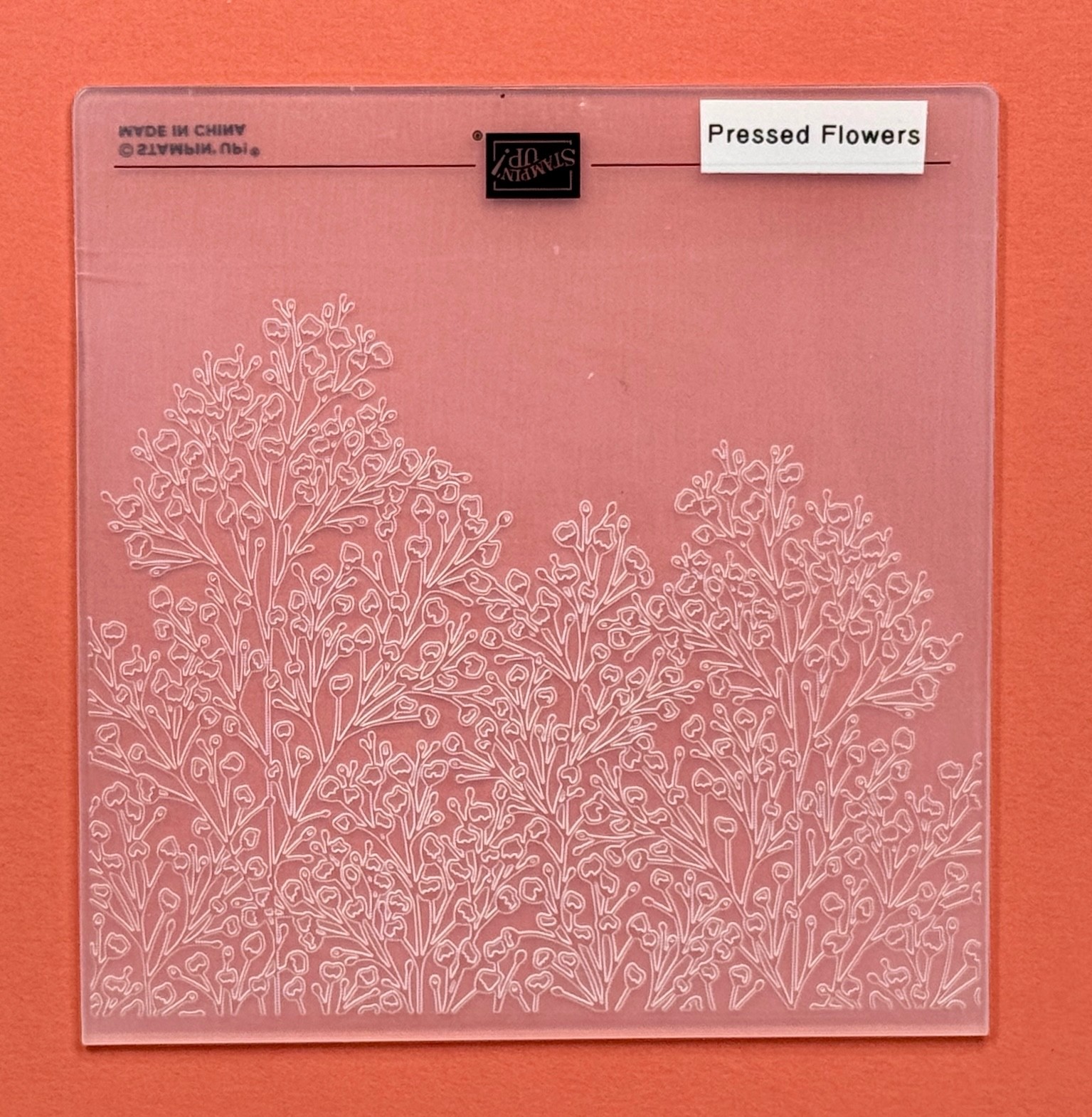 Stampin’ Up! Pressed Flowers Embossing Folder Floral Background Card Making
