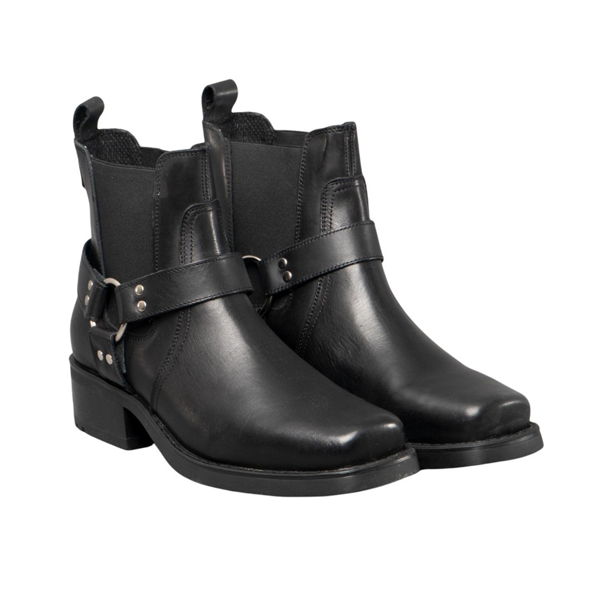 Gringos Mens Low Harley Gusset Harness Leather Boots (DF659)
