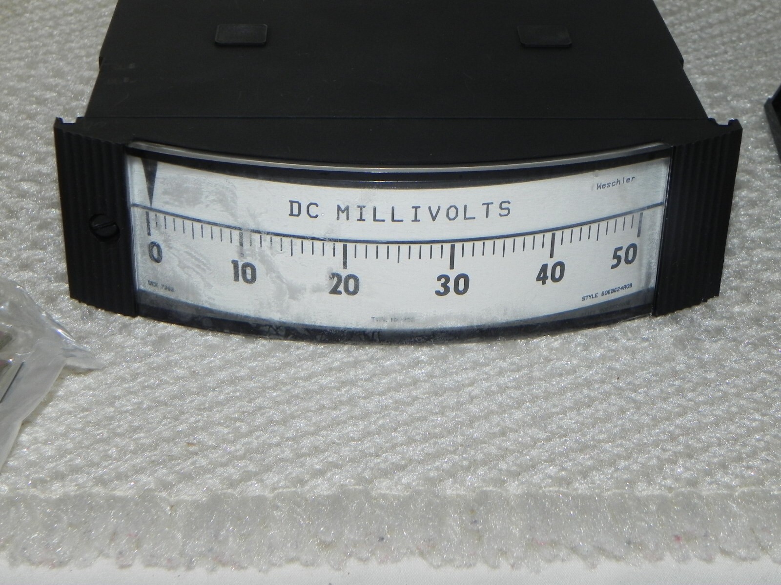 Weschler Instrument Dc Millivolts Horizontal/Panel meter 606B624A09