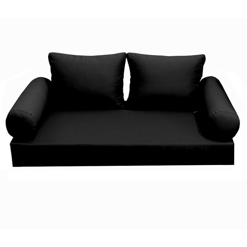 |SLIPCOVER ONLY|S1 Daybed Mattress Bolster Backrest Covers Knife Edge Full AD109
