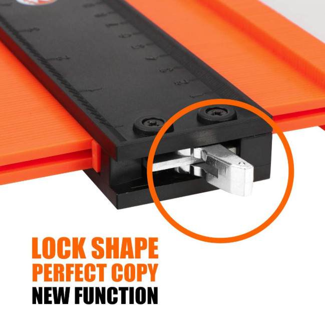 Saker Contour Gauge with Lock - Woodworking & DIY Tool, Profile Duplication