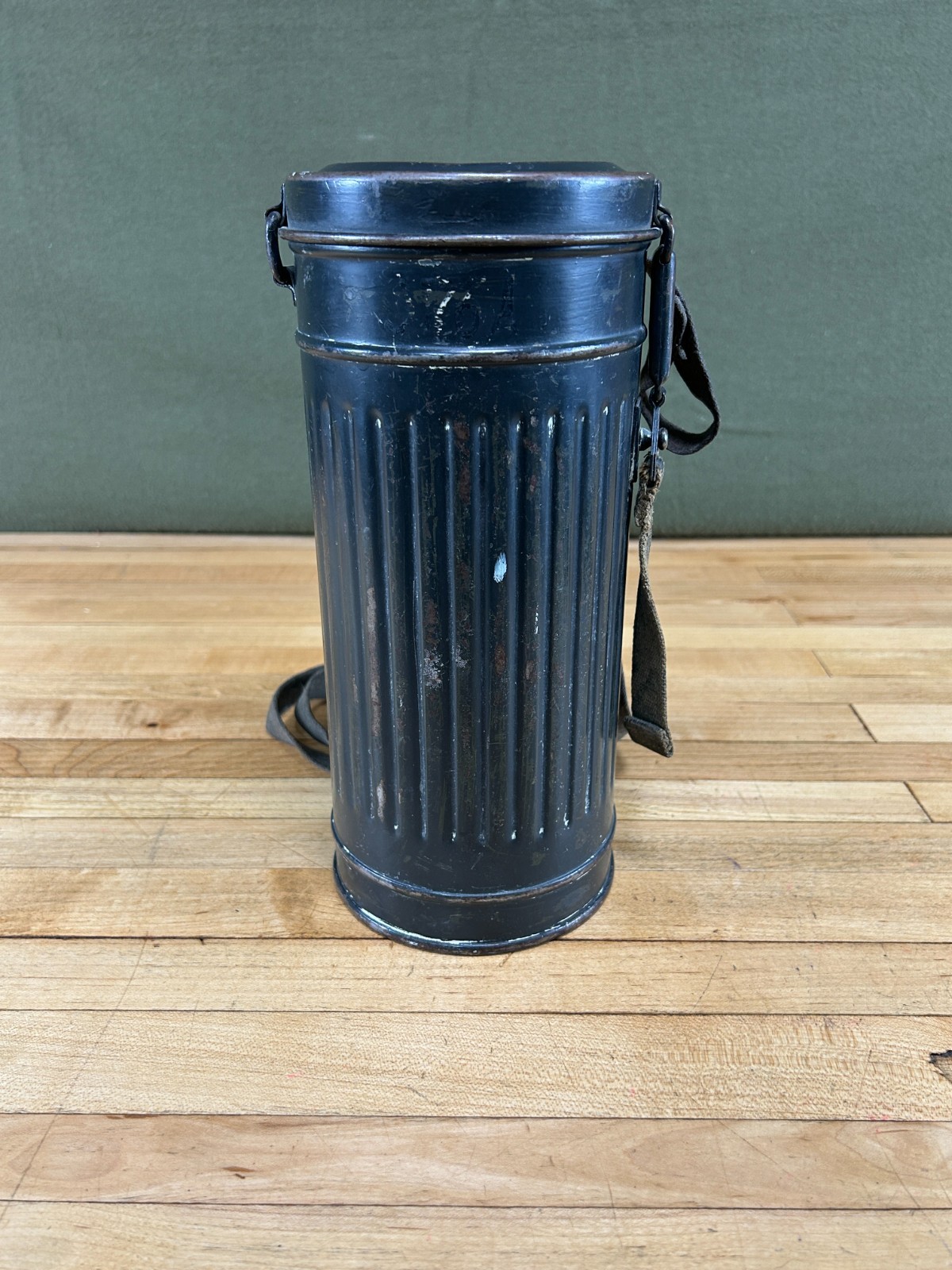 Original WWII German Gas Mask With Canister Can World War 2 Estate Find Surplus