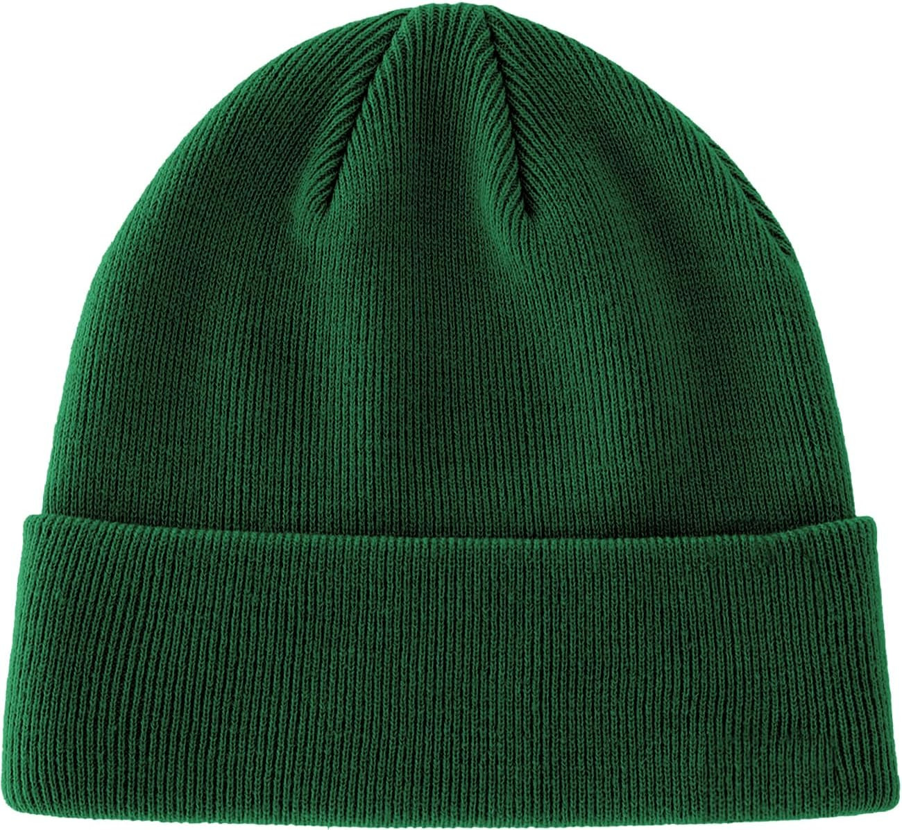 100% Cotton Beanie Hat Knit Winter Hats for Women Men, Slouchy Beanies Cuffed Sk