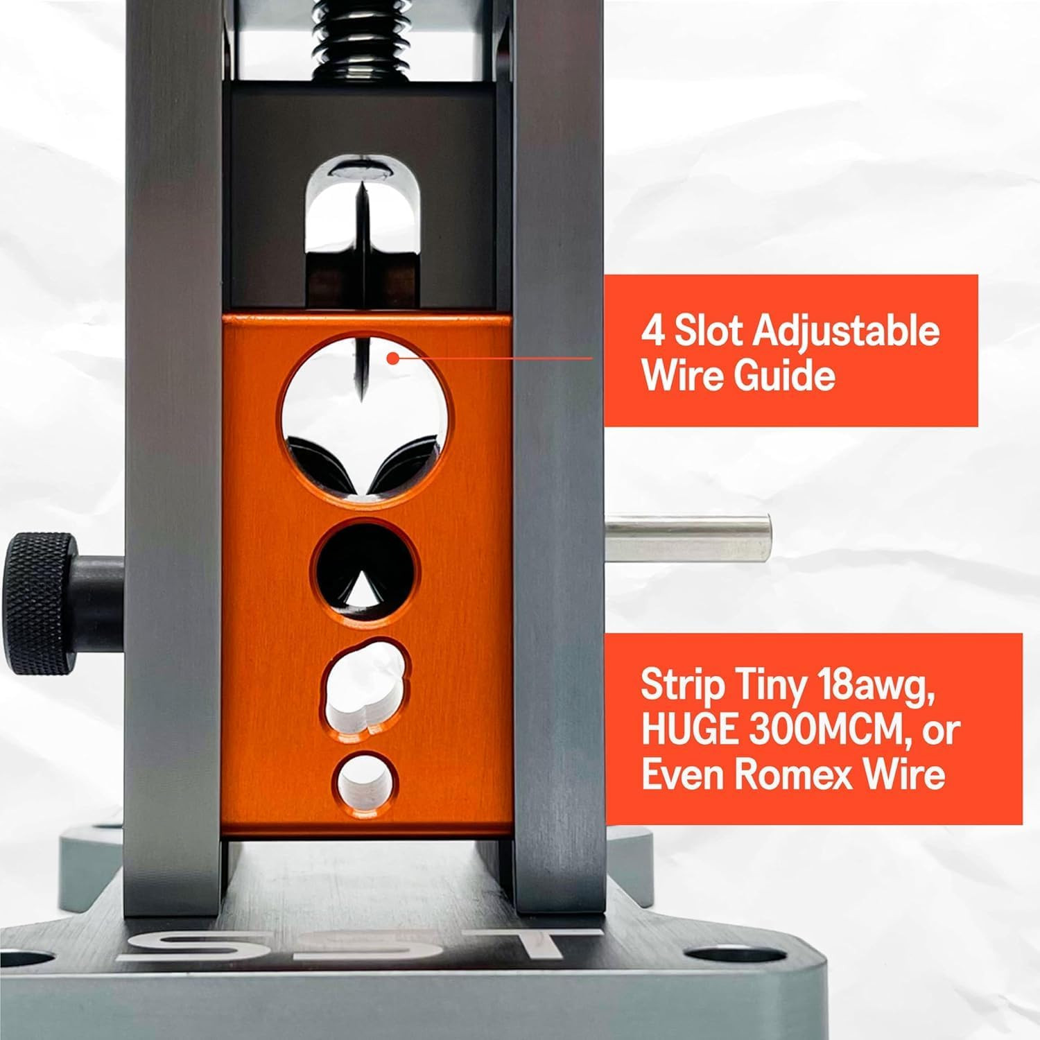 SST - Wire Stripping Machine - Drill-Powered Scrap Wire Stripper - Adjustable Wi