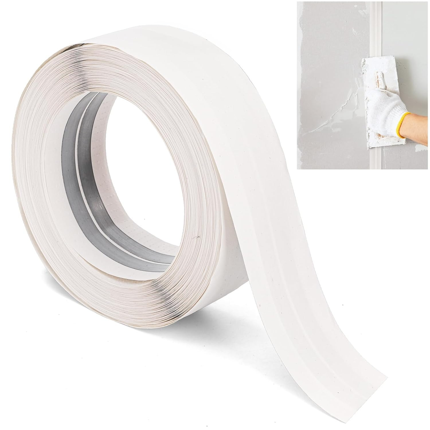 Drywall Corner Tape, 100 Feet by 2 Inch Reinforced Drywall Corner Bead, Insid...