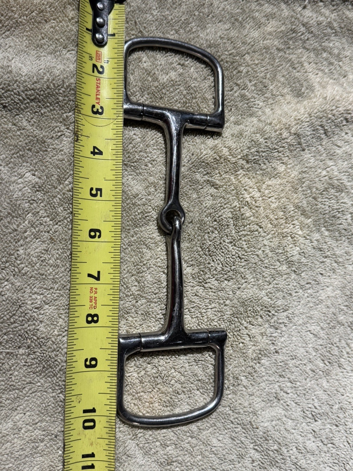 Korsteel Stainless Steel Jointed D-Ring Snaffle
