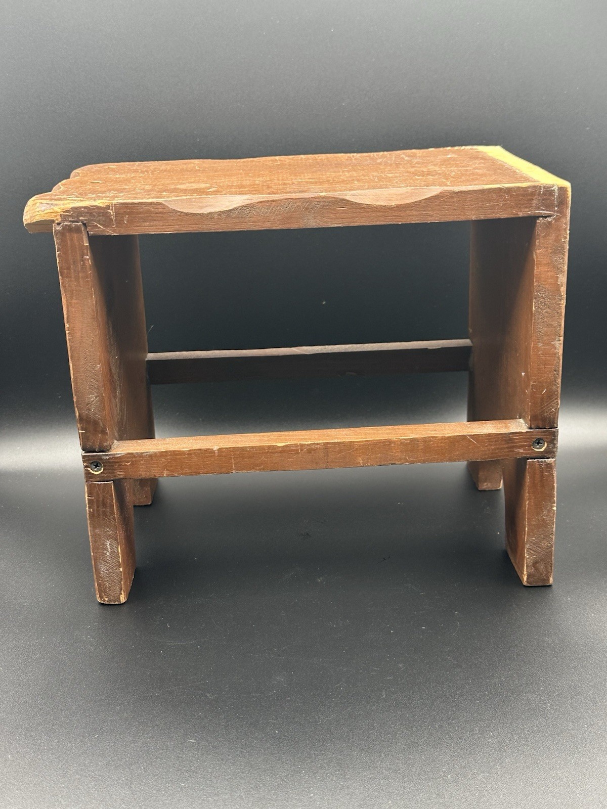Antique Handmade Primitive Farmhouse Rustic Wooden Stool