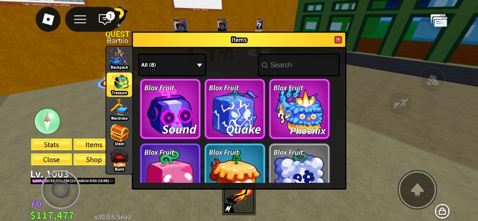 Blox Fruits Game Items Sound Quake Phoenix Godhuman In-Game Abilities