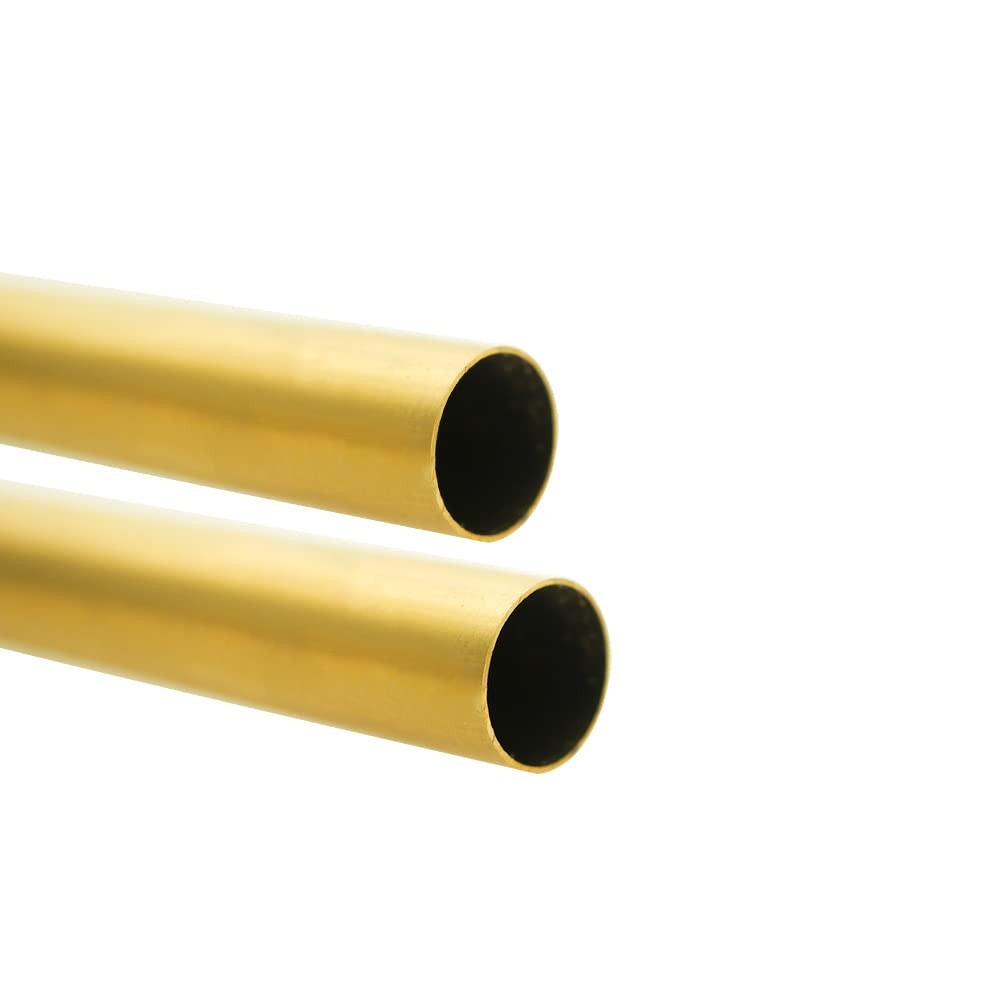 2 PCS H62 4mm 5/32 In OD Seamless Round Brass Tubing 0.2mm Wall 250mm Long