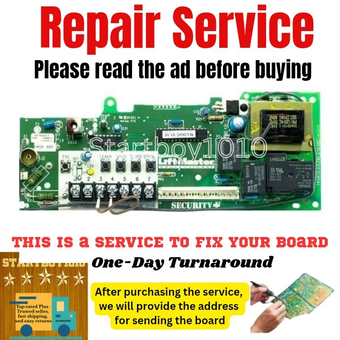 REPAIR SERVICE Liftmaster K001A6424 Logic Board