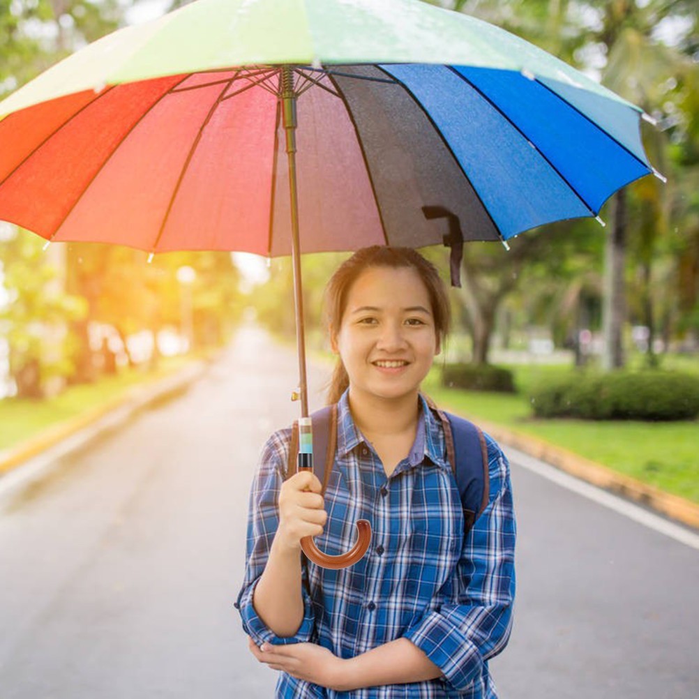 Durable Wooden Replacement Handle for Rain Umbrella Comfortable Secure Grip