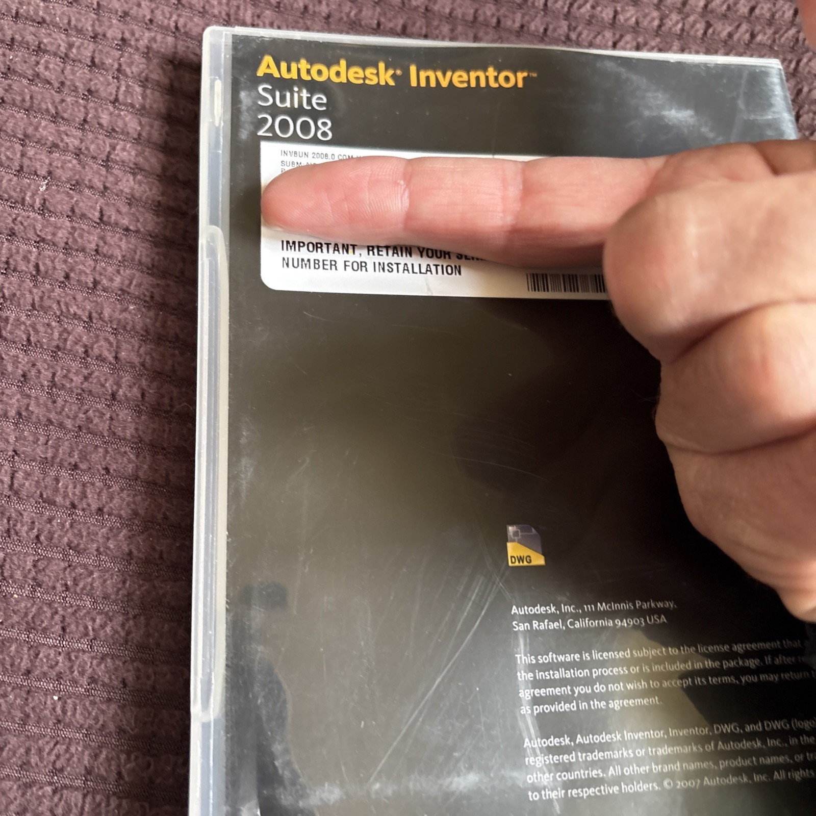 Autodesk AutoCAD Inventor Suite 2008 RARE / Pre-Owned