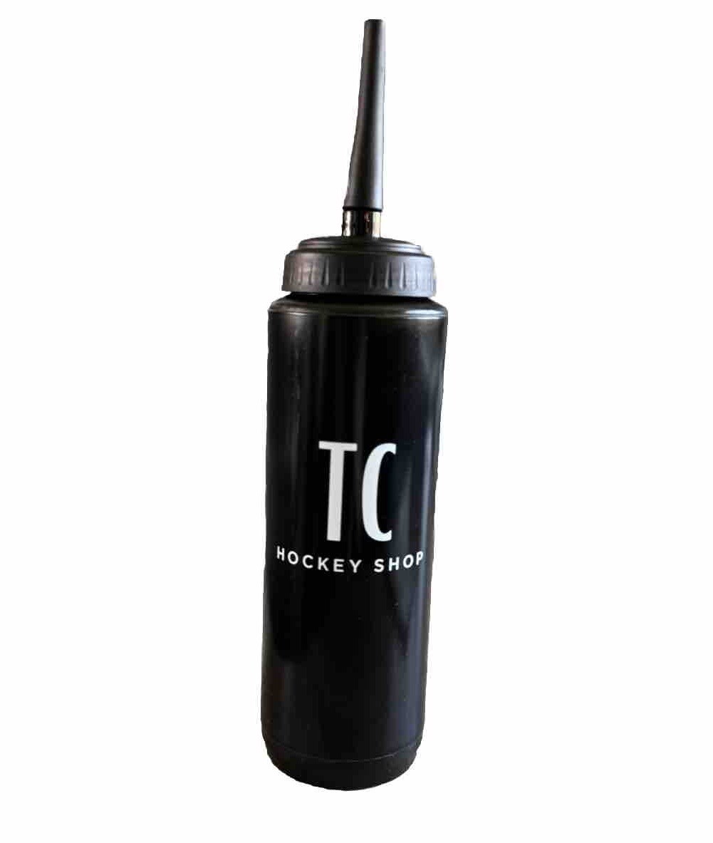 Hockey Long Straw Water Bottle - 1 Pack - Locking/Leak Proof Straw