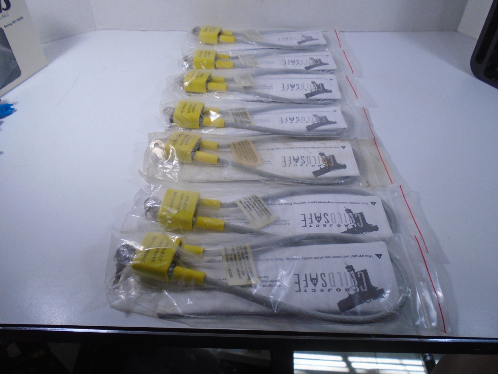 SET OF 7 CABLE GUN LOCKS BY PROJECT CHILDSAFE (NEW)