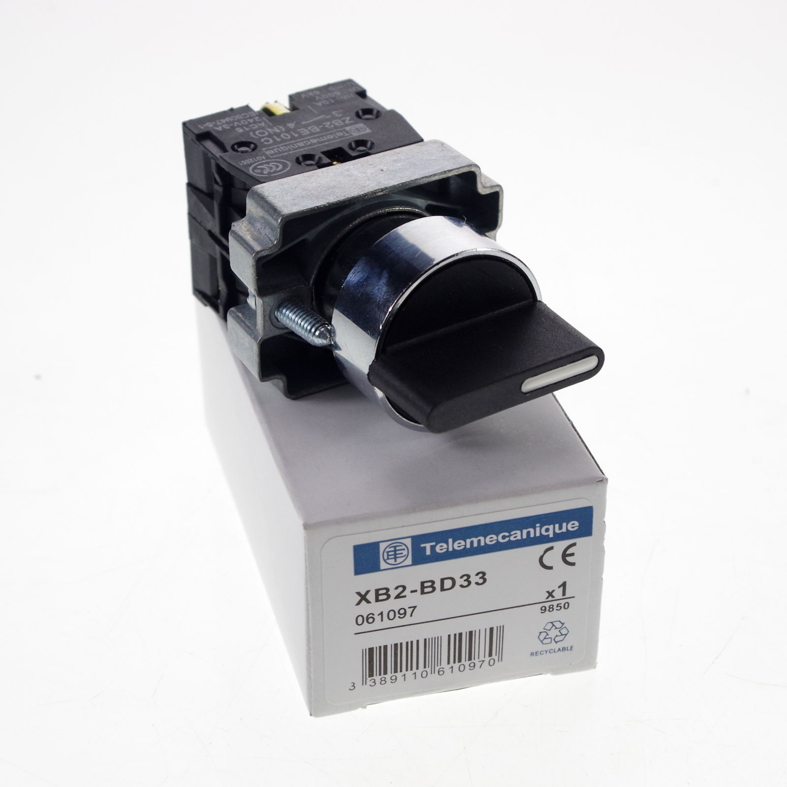 3 Position 2 Normal Open Maintained Select Selector Switch XB2BD33C x 4
