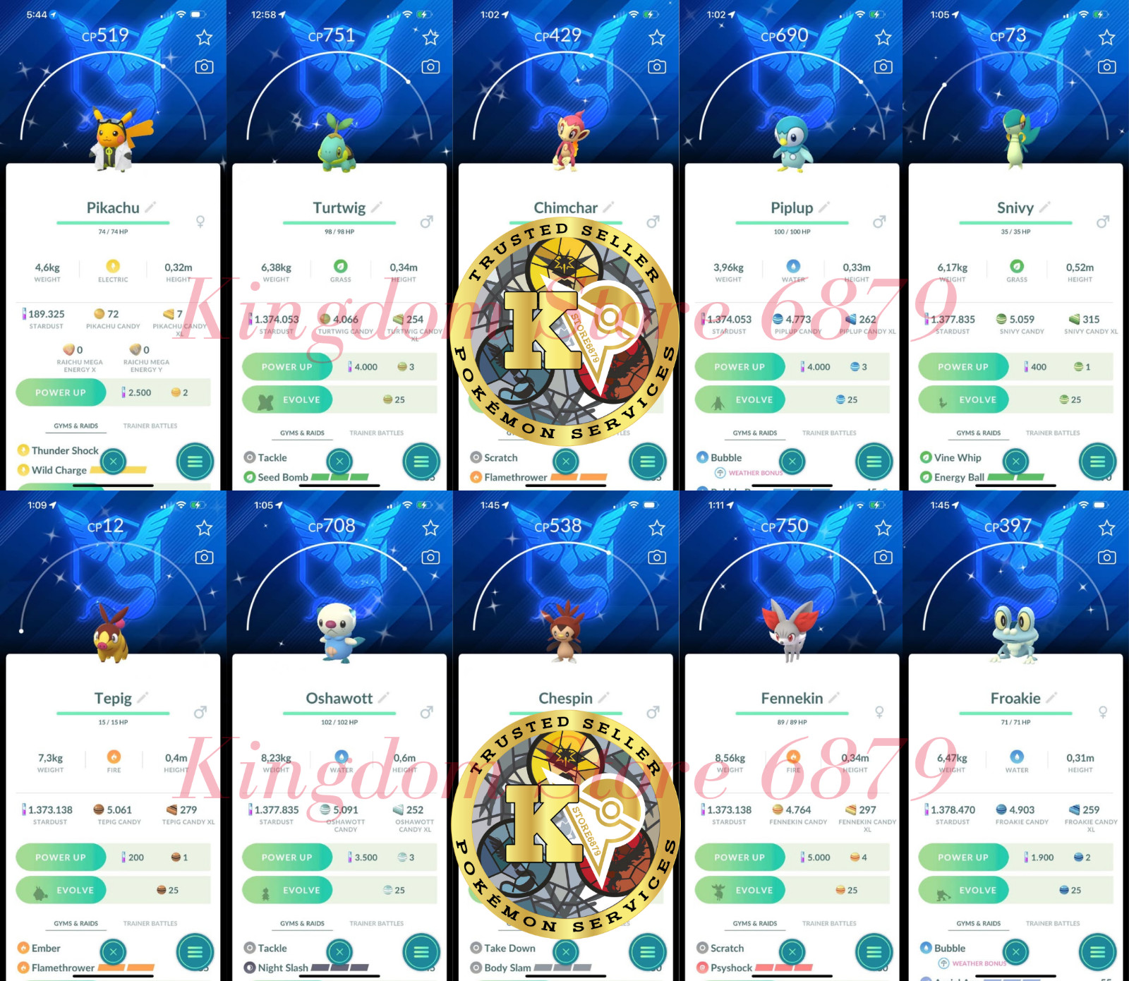 Pokémon Shiny Team Mystic Special Background—10th Anniversary Edition—Digital