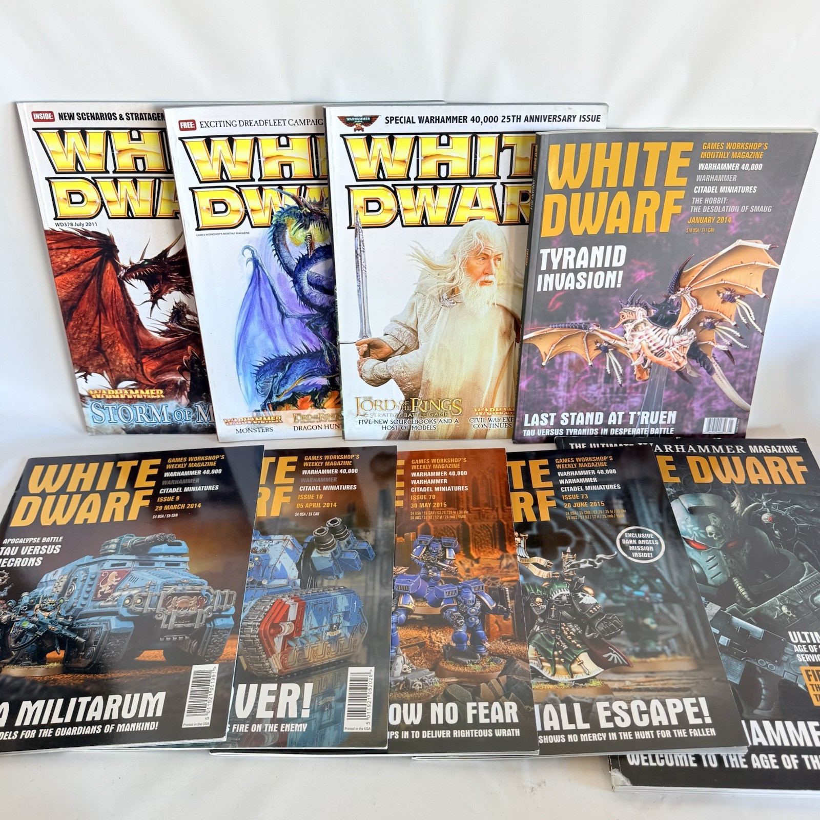 White Dwarf Warhammer Magazine Various Years Set Lot Bundle 9 Issues
