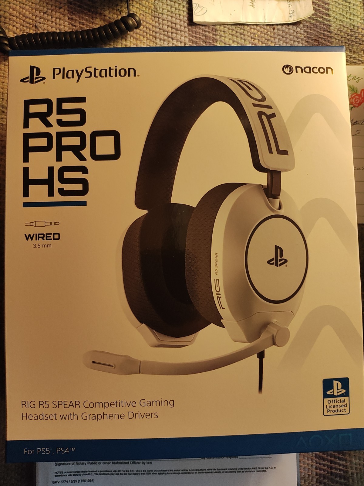 RIG - R5 SPEAR PRO HS Wired Over-Ear Gaming Headset with Graphene Drivers