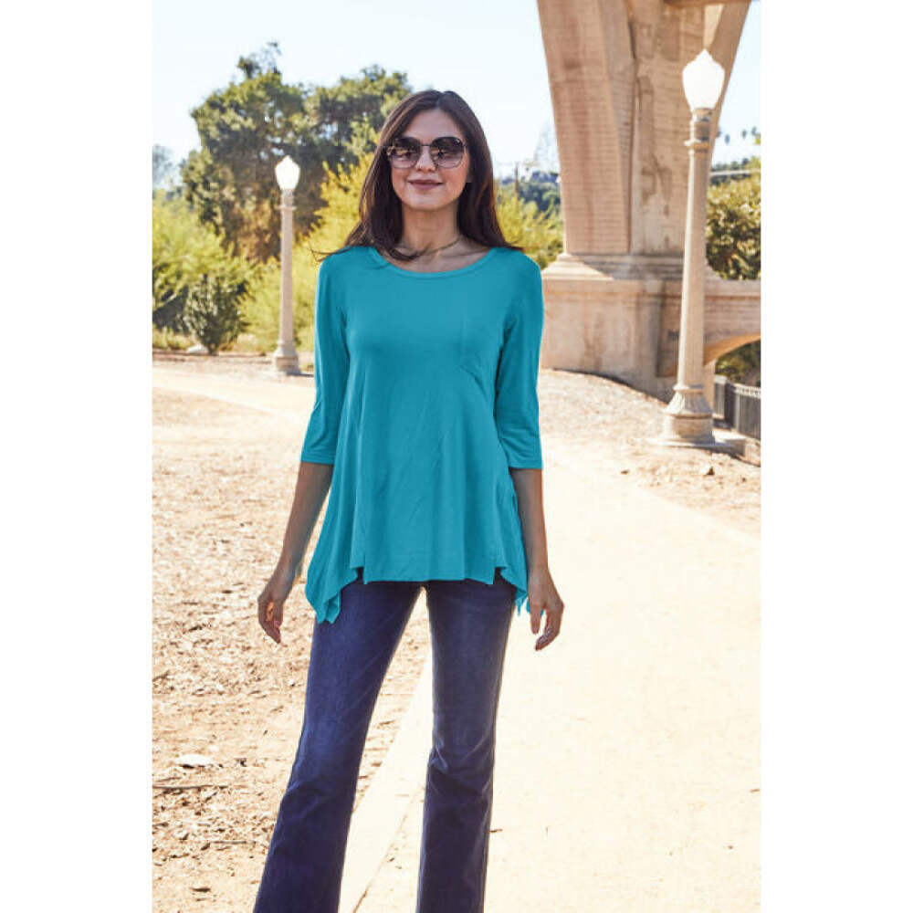 Basic Bae Full Size Round Neck Pocketed T-Shirt