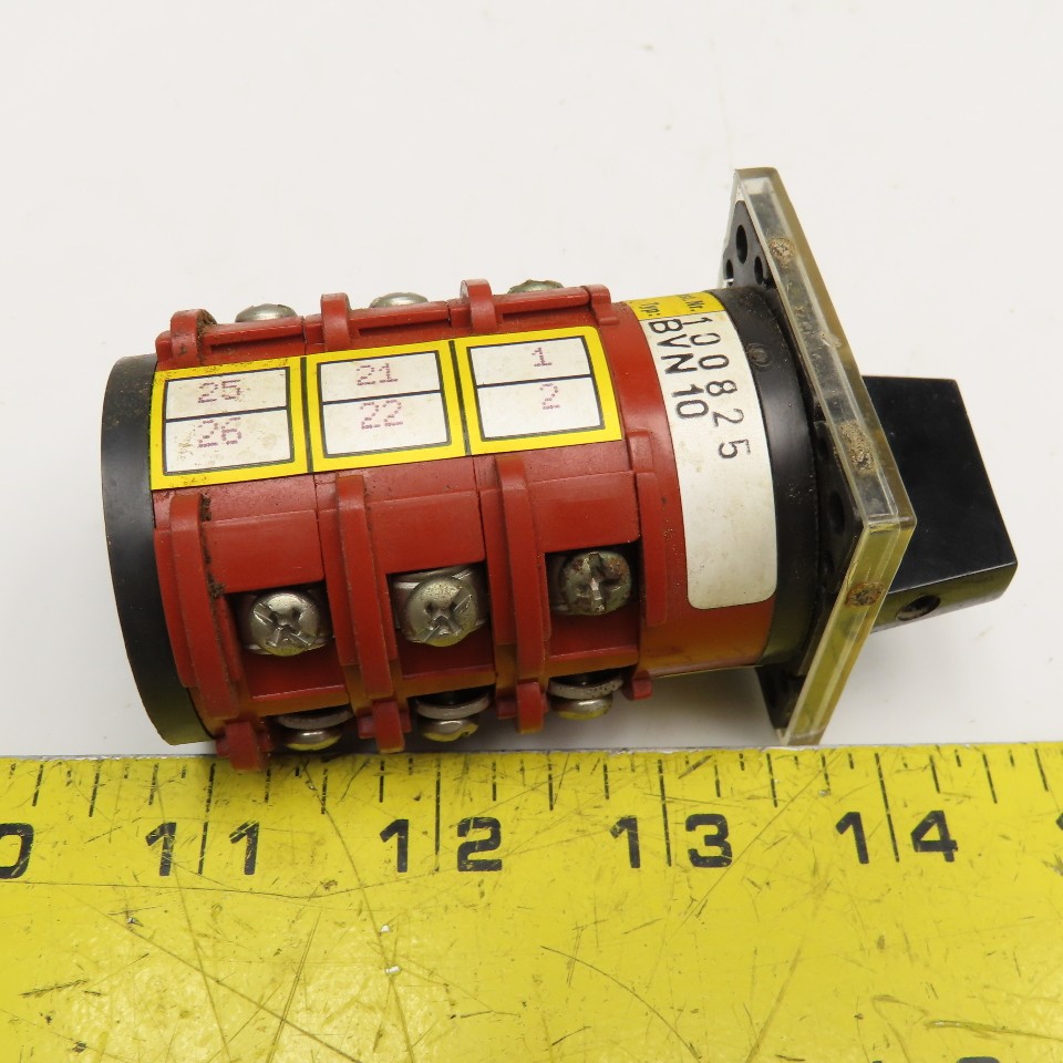 100825 BVN10 3 Position Selector Switch 500V