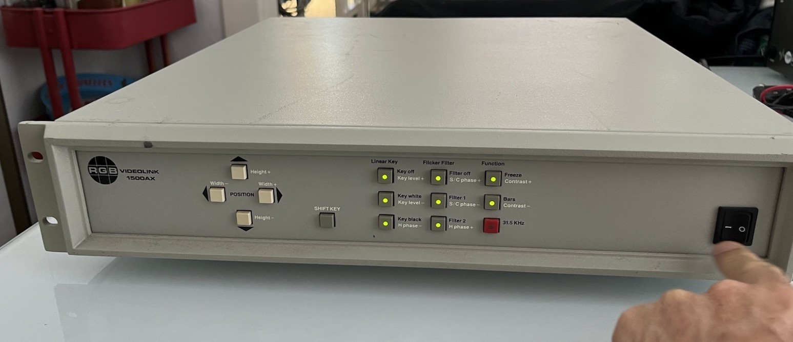 RGB-1500AX VIDEOLINK SPECTRUM VIDEO SCAN CONVERTER - Parts READ
