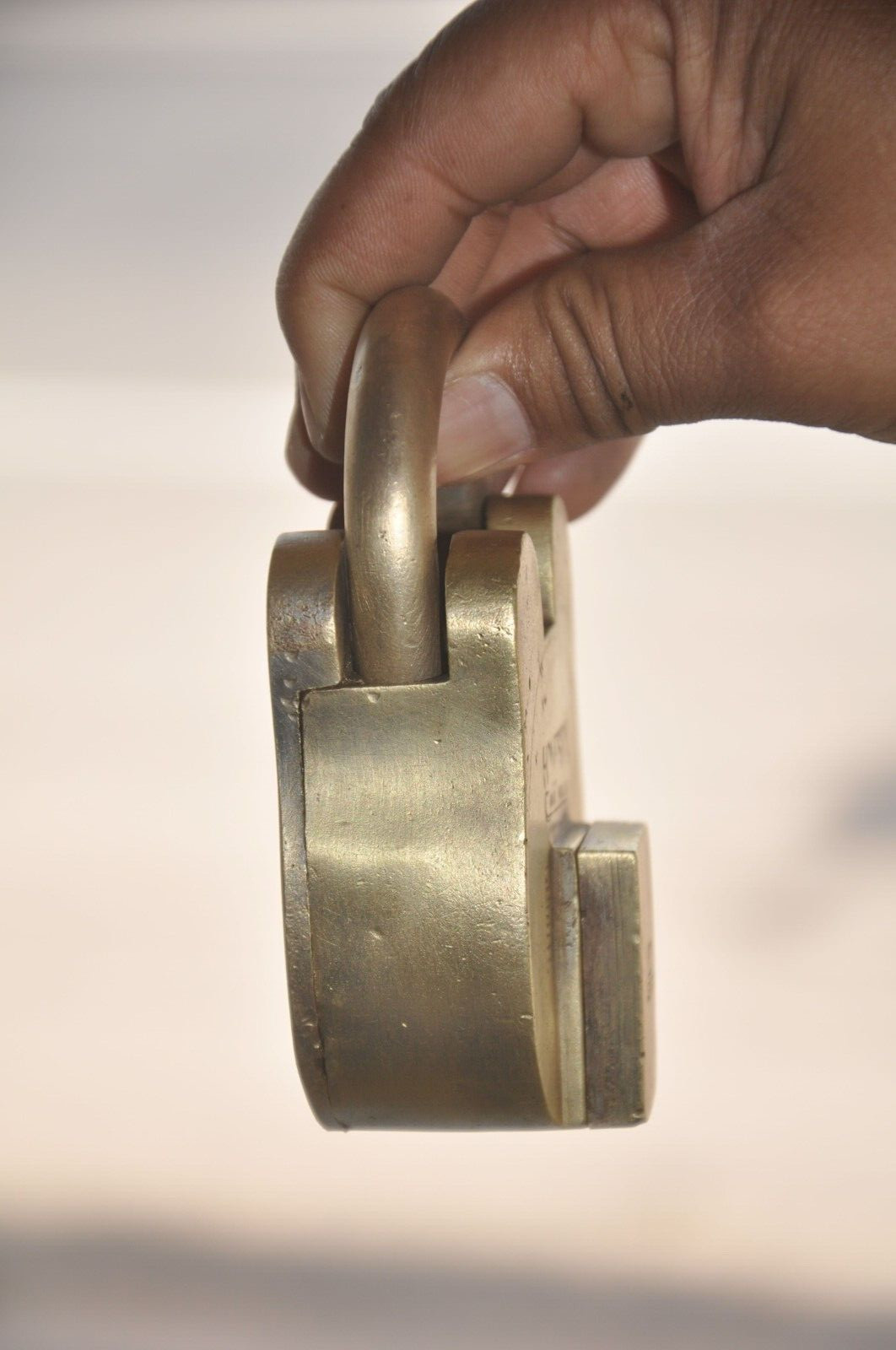 Vintage Brass Fine "HONESTY' Handcrafted Solid Heavy 10 Levers Padlock