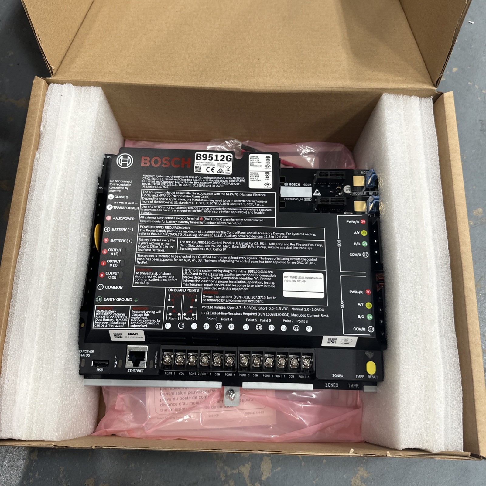 Bosch Security B9512G Control Panel - Unknown Code - SAME DAY SHIPPING