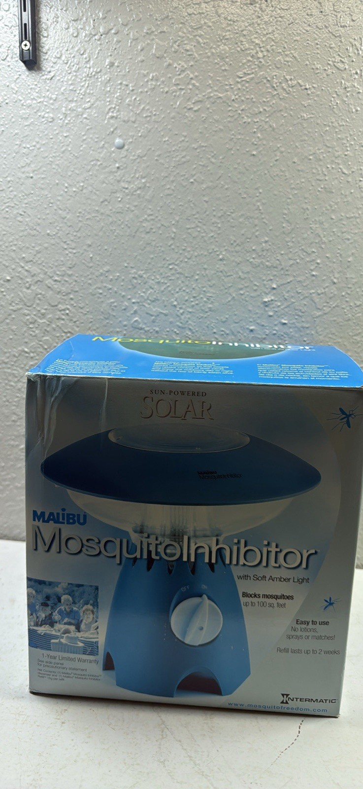 Malibu Mosquito Inhibitor Battery Powered Black Mosquitoes 100sq ft