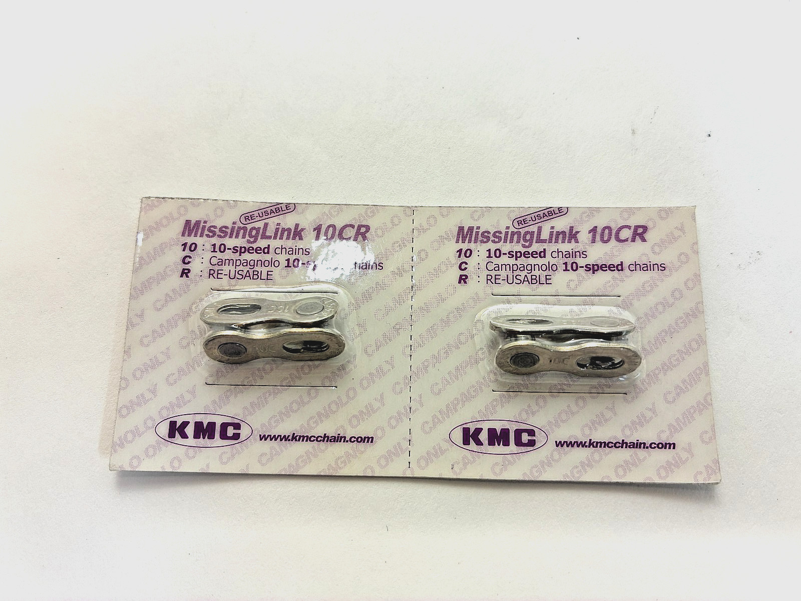 KMC Missing Link Campagnolo 10 speed quick links (two sets), new