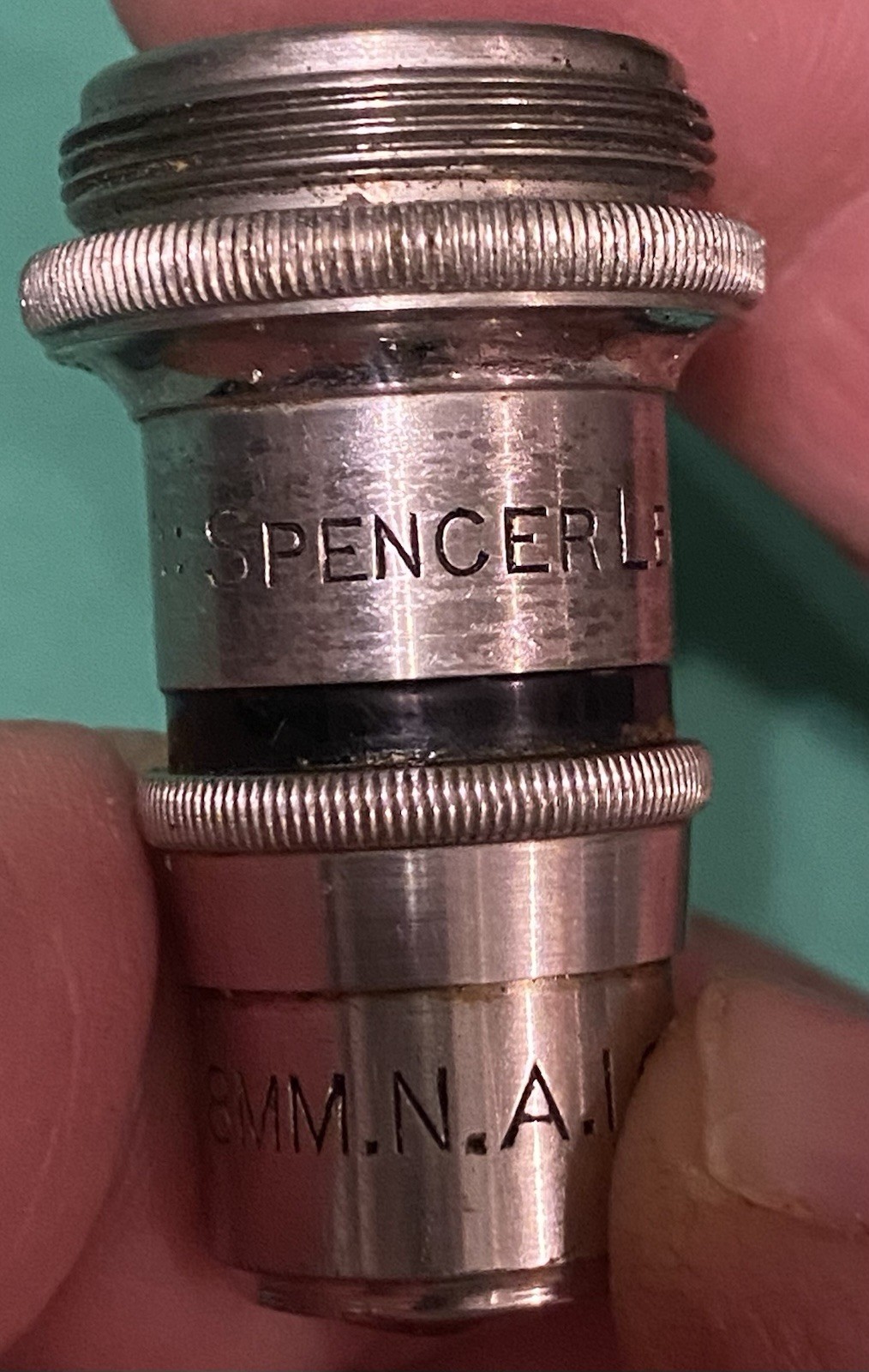 Vintage Spencer Microscope Objective Lens Marked Buffalo NY