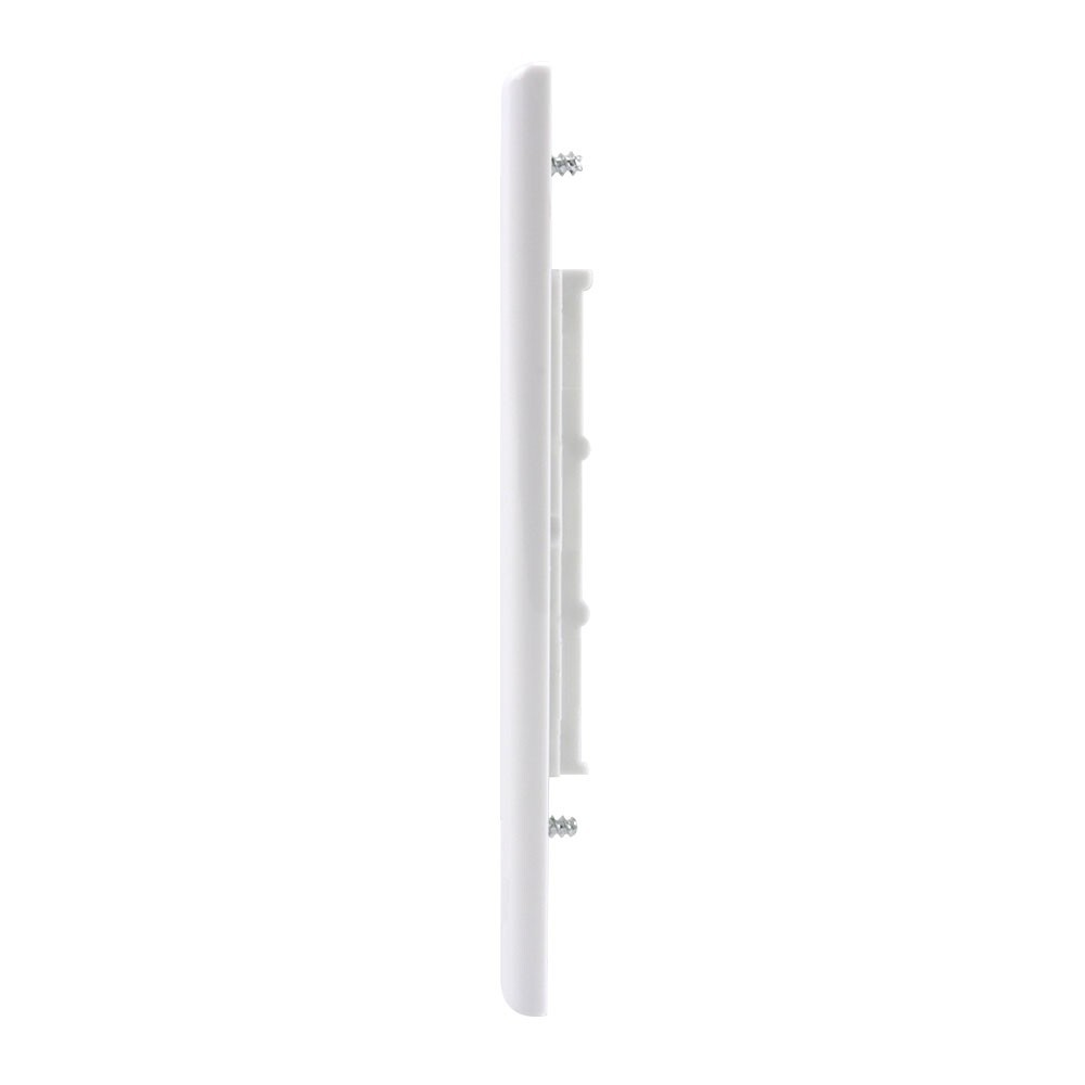 Construct Pro 6-Port Keystone Wall Plate with Screwless Face (White)