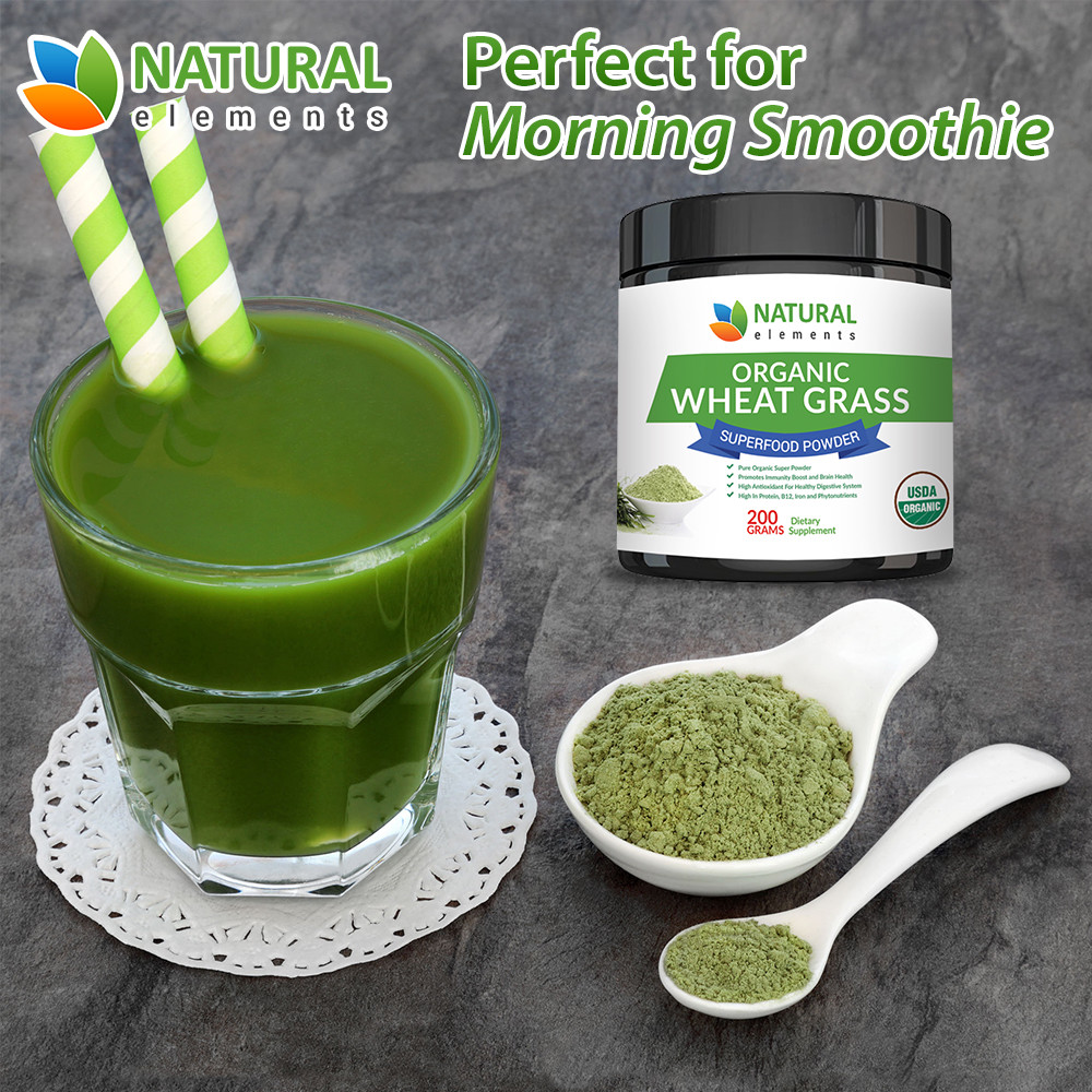 Wheatgrass Powder - USDA Certified Organic Wheat Grass Powder