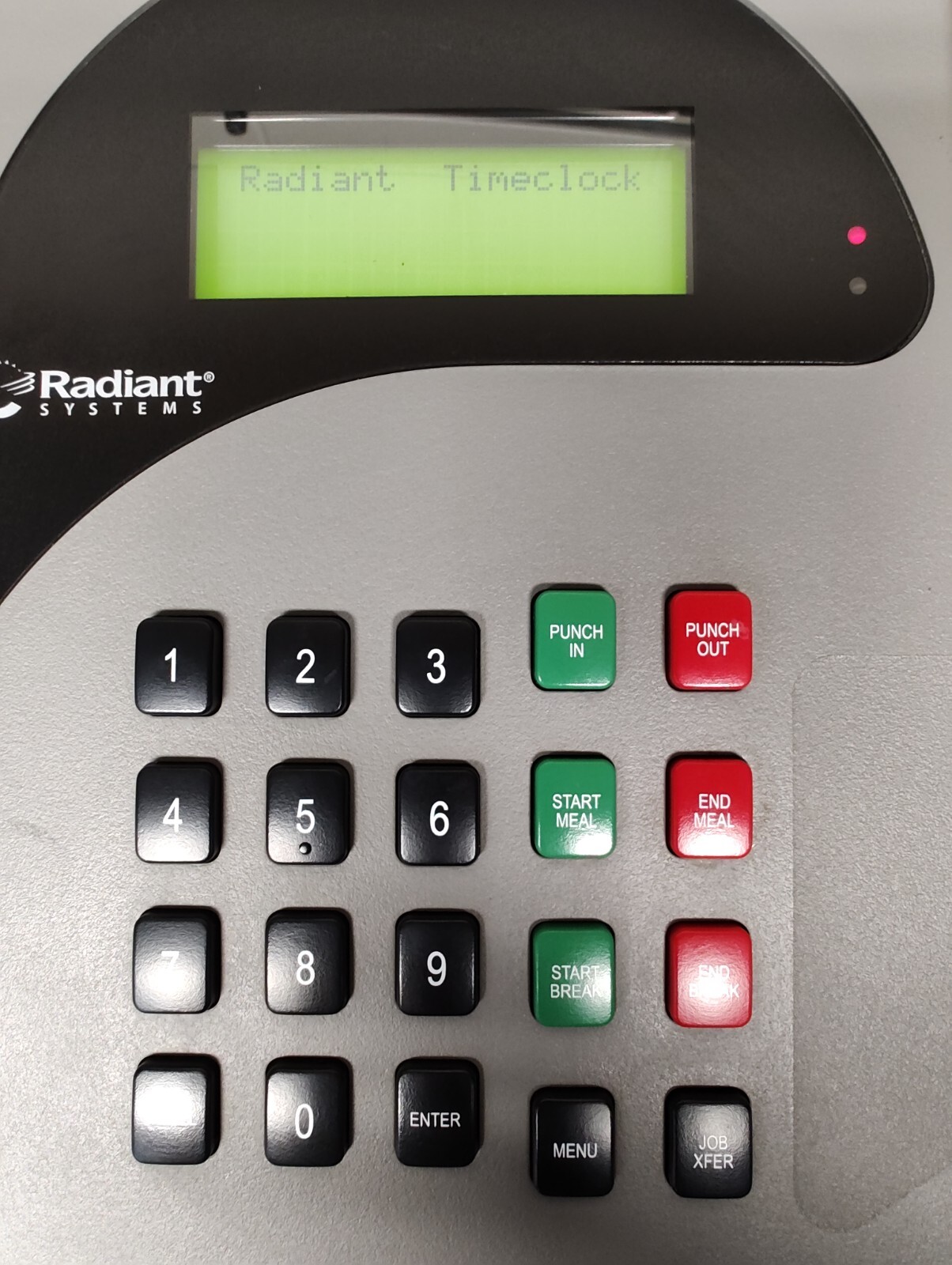 Radiant Systems Time Clock Model W102