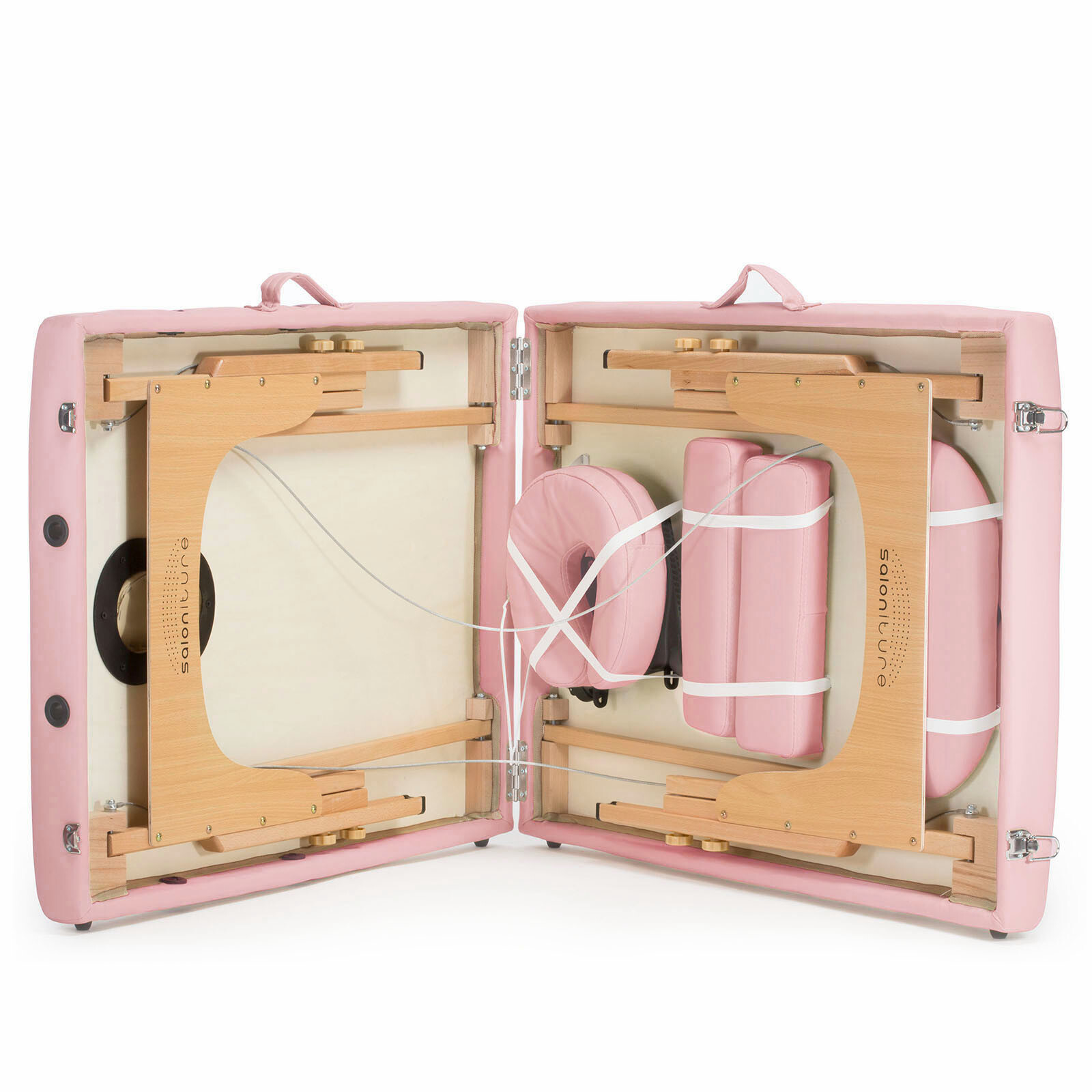 OPEN BOX - Pink Portable Massage Table with Carrying Case