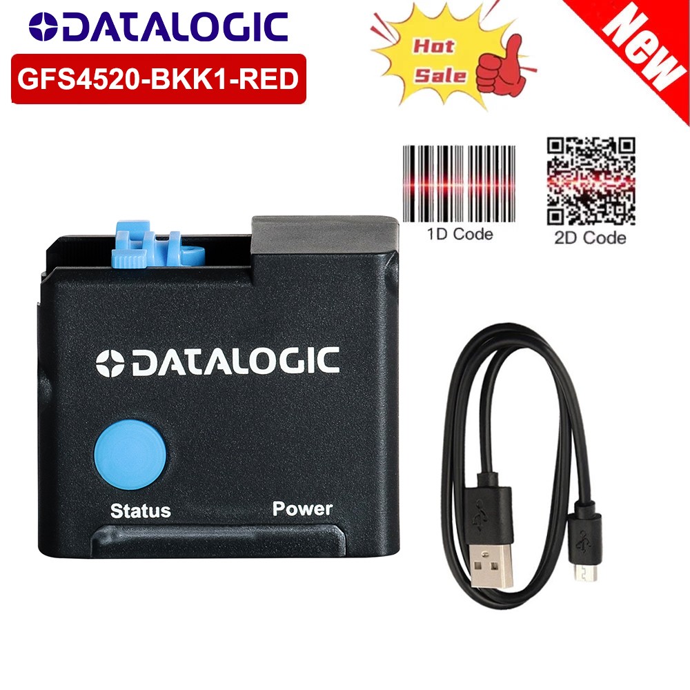 Datalogic GFS4520-BKK1-RED USB Fixed Automatic Barcode Scanner 1D 2D Code Reader