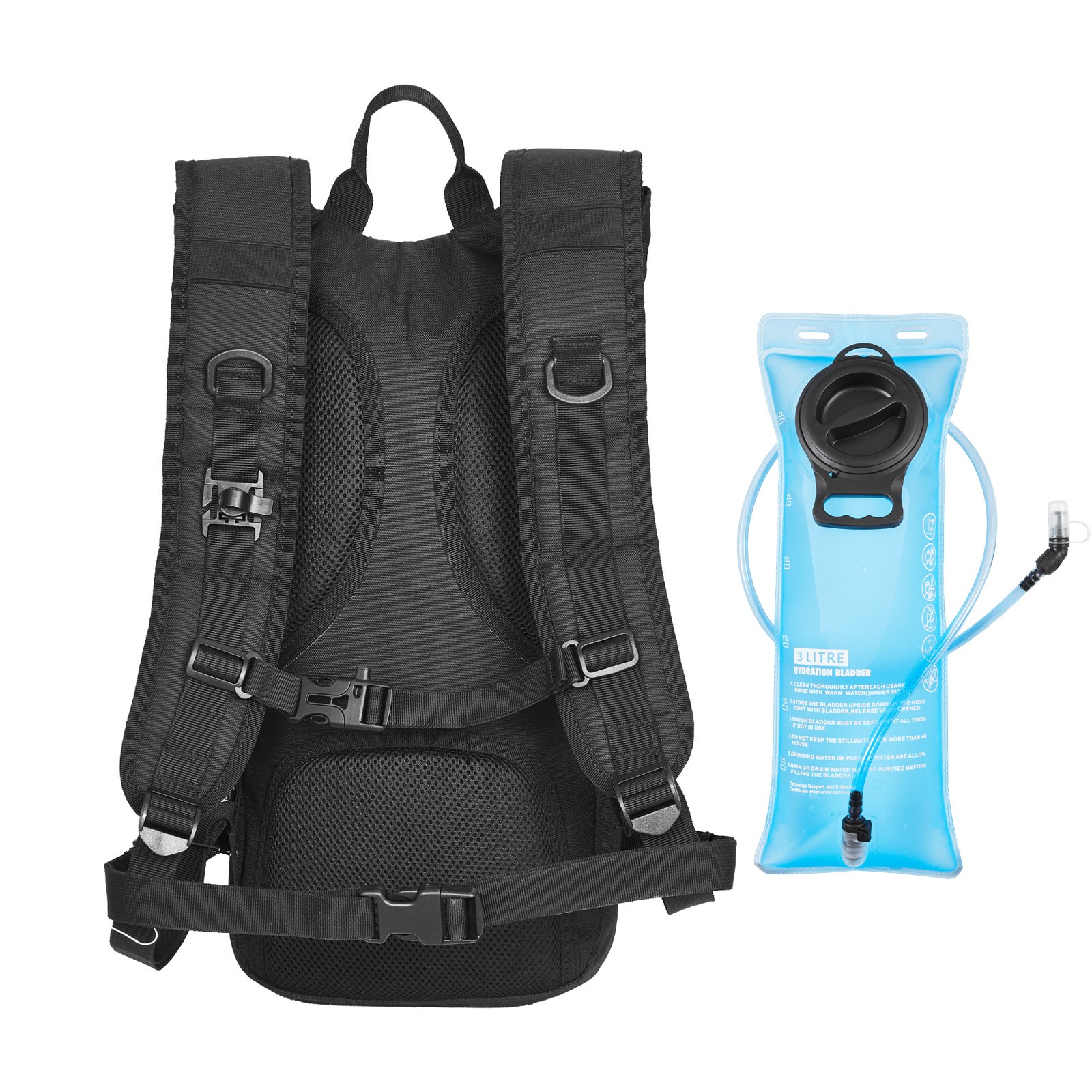 Uimoso Tactical Molle Hydration Pack Backpack 3L Water Bladder Cycling Hiking