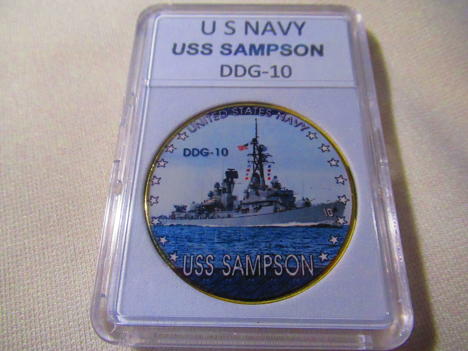 US NAVY - USS SAMPSON (DDG-10) Challenge Coin