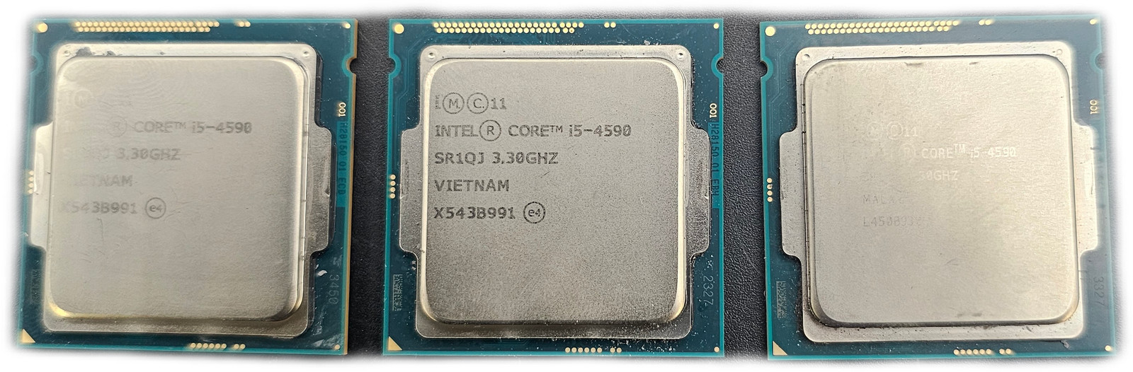 Intel Core i5-4590 SR1QJ 3.3GHz Quad Core LGA1150 CPU PROCESSOR (Lot Of 3)