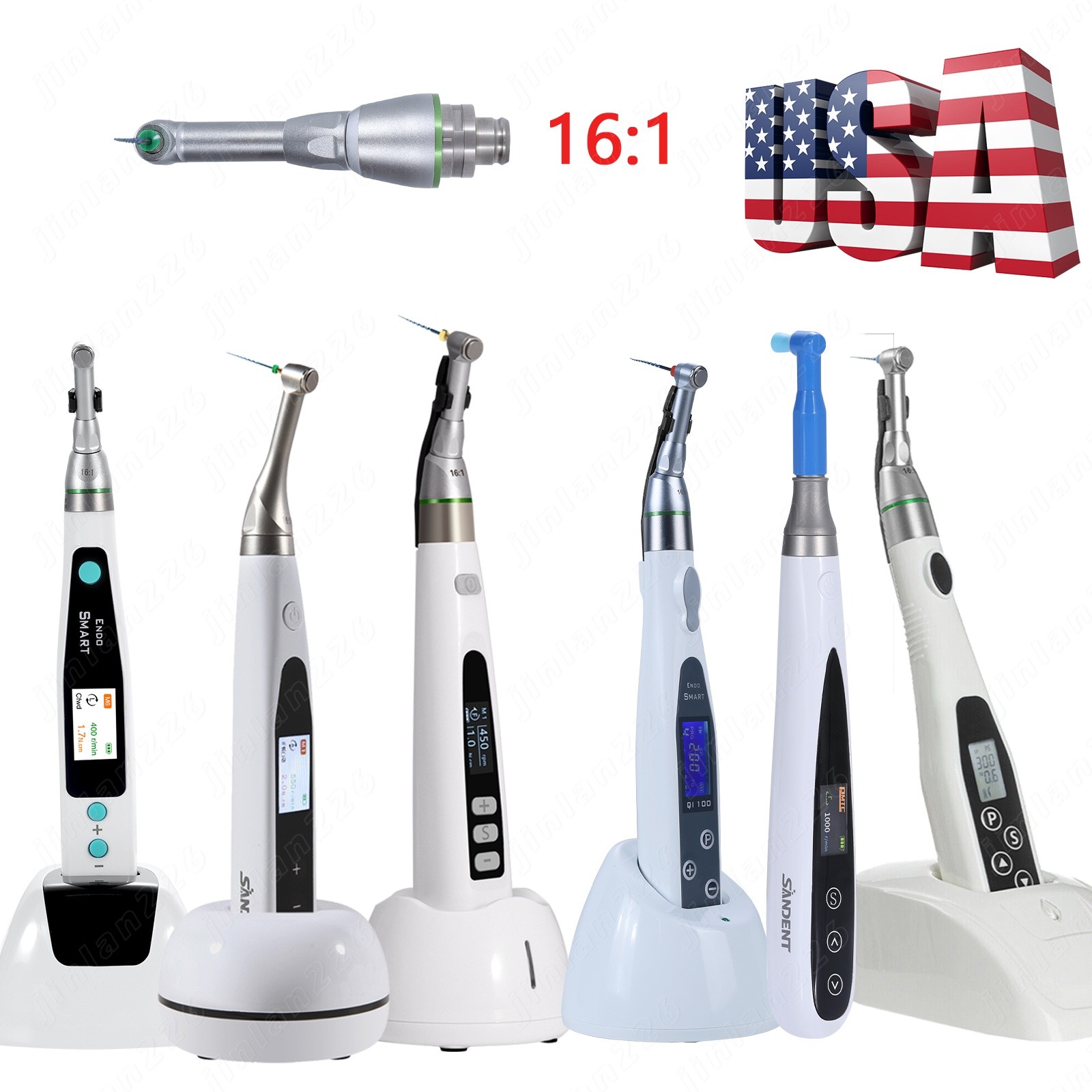Dental Wireless LED Endo Motor 16:1 Reciprocating Handpiece /Endo 16:1 Head