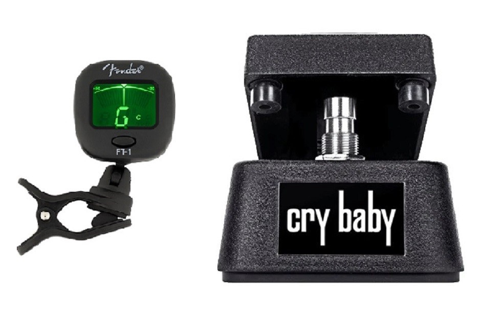 Jim Dunlop Cry Baby Mini Wah Pedal CBM95 Half Size ( FREE FENDER GUITAR TUNER )