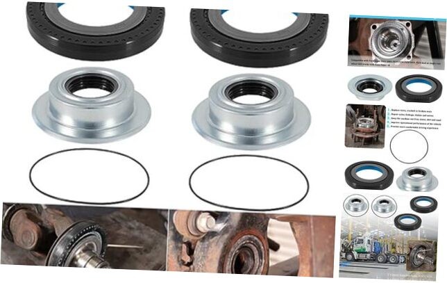 Front Axle Knuckle Vacuum Seals & Hub O-Rings & Tube Dust Seals Kit Fits for