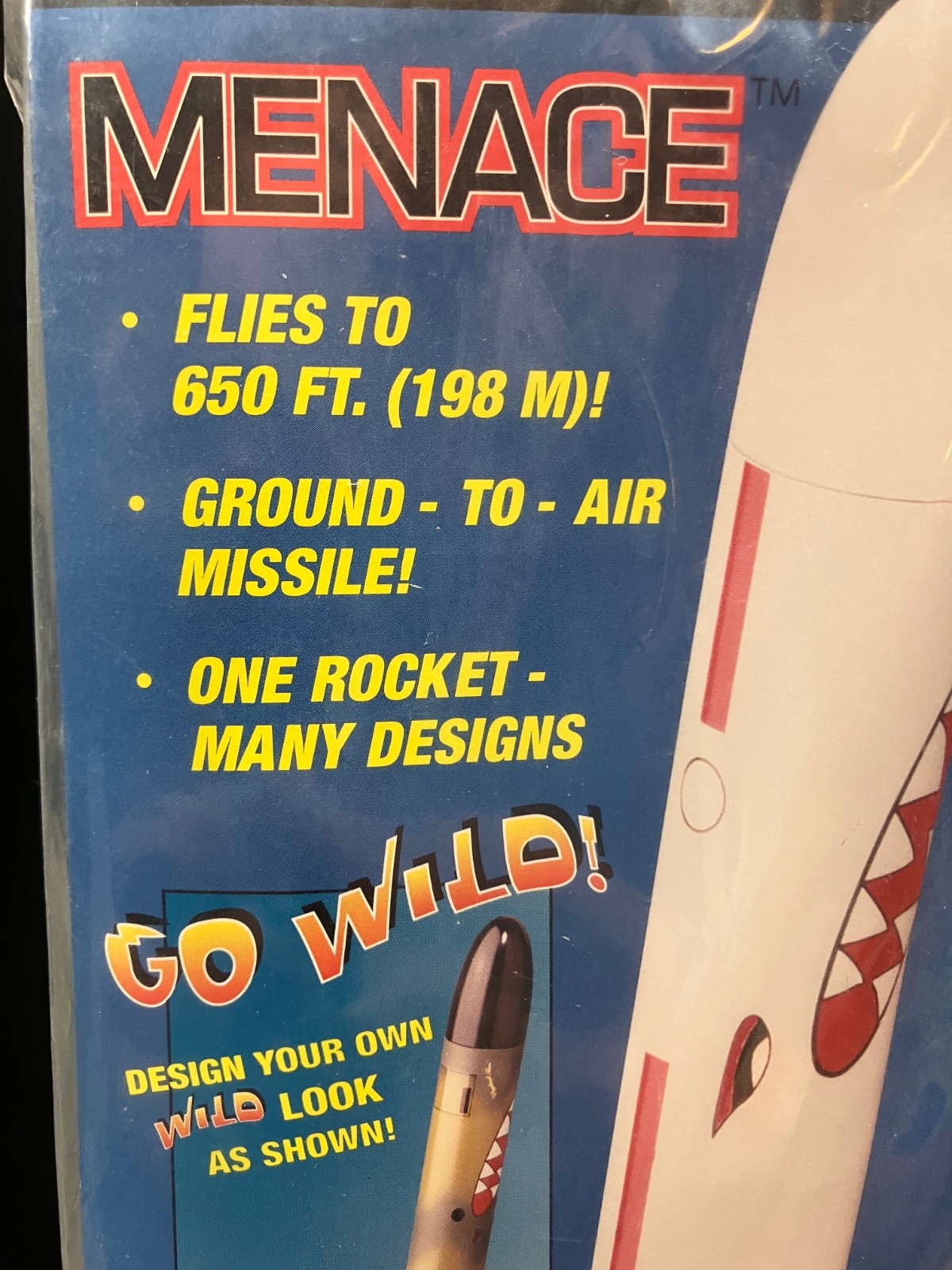 Fantastic Estes Menace Flying Model Rocket Kit #1364 -Sealed