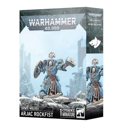 Space Wolves: Arjac Rockfist - Warhammer 40K - Brand New, Factory Sealed