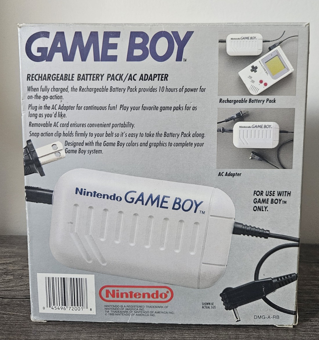 Nintendo Game Boy Rechargable Battery Pack/ AC Adapter *TESTED*