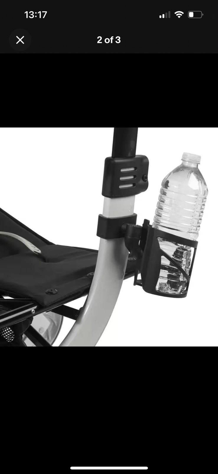 Nitro Rollator Cup Holder Attachment Foldable Design Allows Easy Portability
