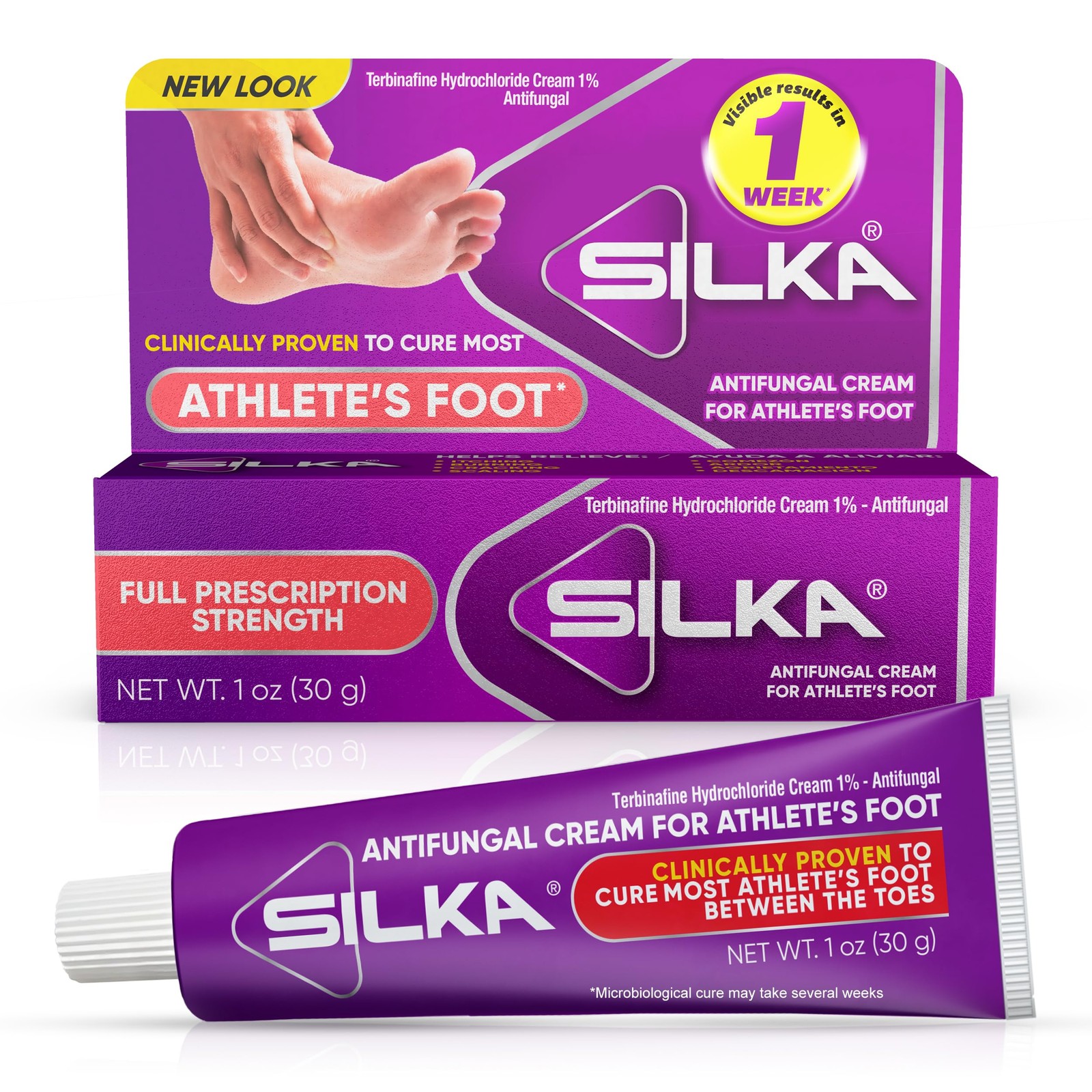 SILKA Anti-Fungal Cream, Clinical Anti-Fungus Foot 1 Ounce (Pack of 1)