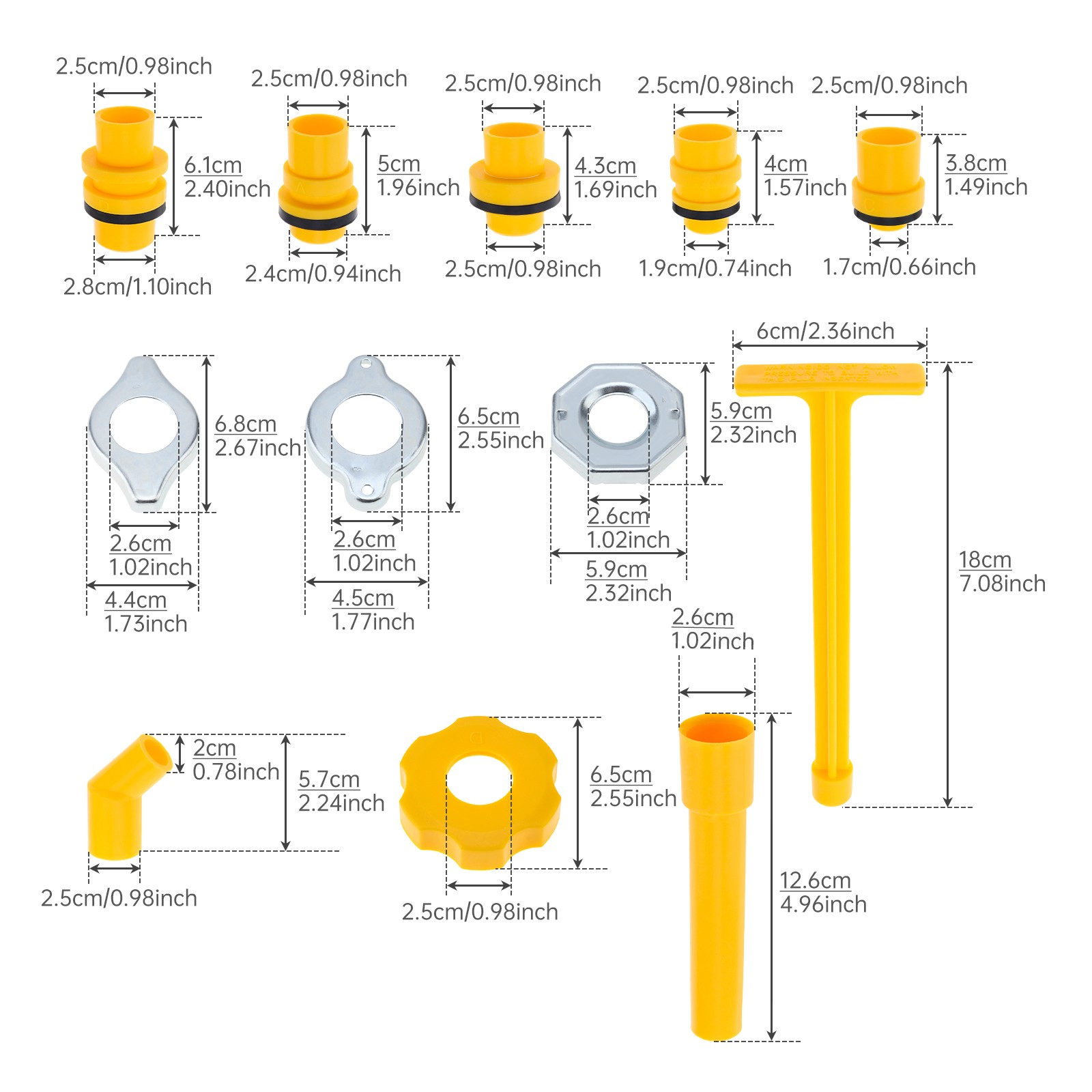 Spillproof Coolant Bleed Funnel, Complete Kit with Matching Connection Adapters